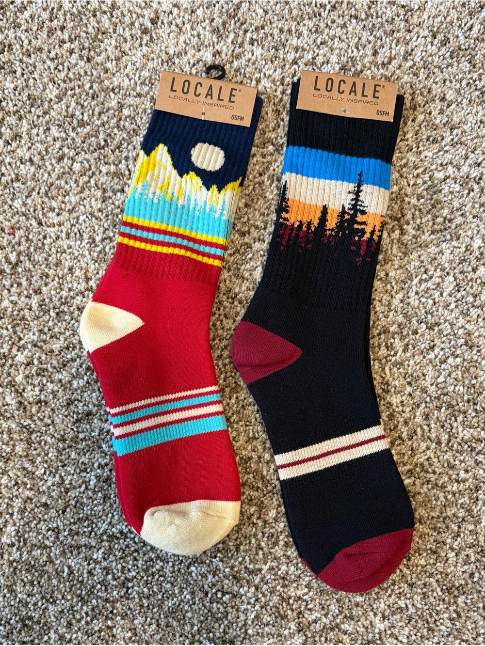 Two pairs Locale socks